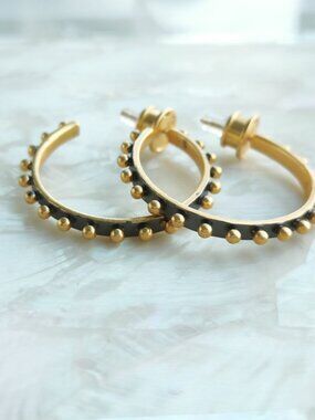 Julie Vos • SoHo Gold Mixed Metal Hoop Earrings